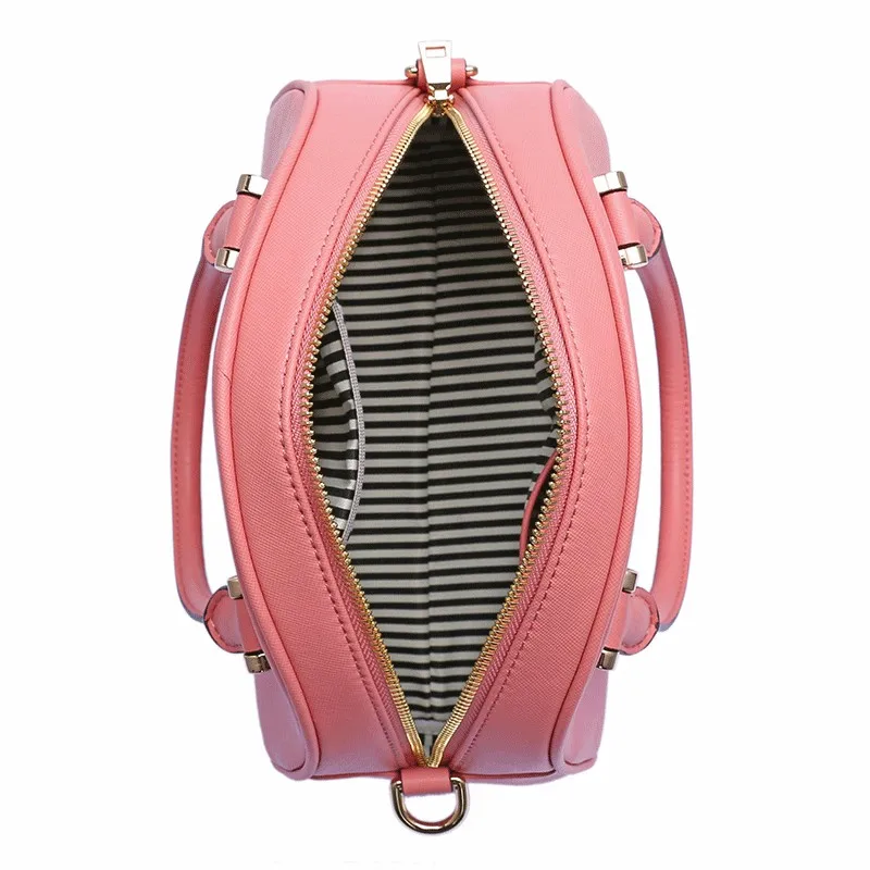CC2029A-Classic style women designs PU leather Pink color hot sale handbags