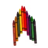 12 Colors-in-Motion best quality twist-up metallic crayons made in China