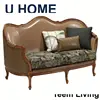 U HOME french style corner settee/vintage sofas/sleeper sectional sofa H422