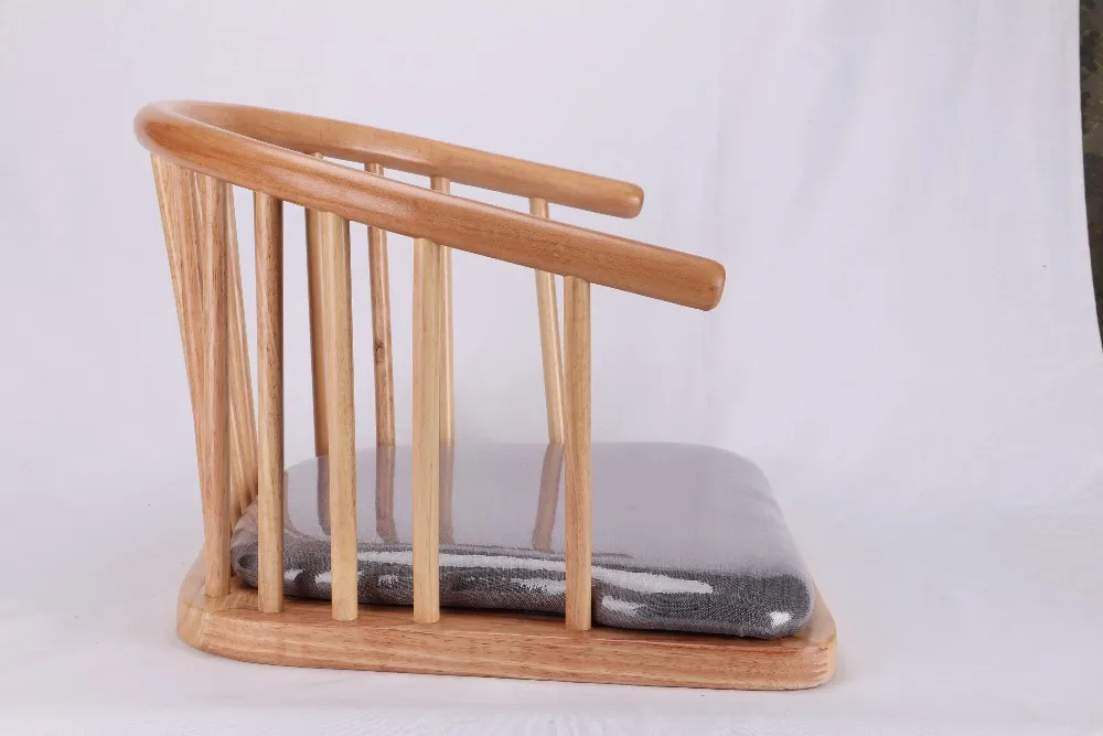 Japanese Zaisu Chair Japanese Style Floor Chair Japanese Wooden Chair 1