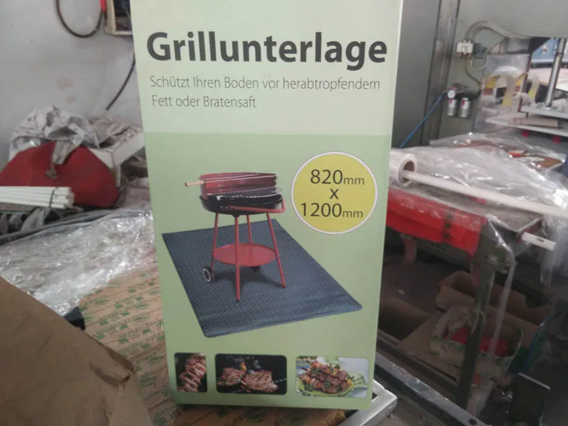 2019 hot sale grill protective mat/bbq floor mat
