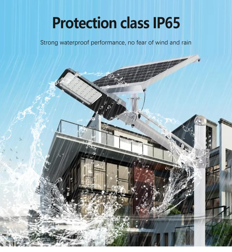 IP65 outdoor waterproof 20w 30w 50w 100w Motion sensor integrated solar led street light