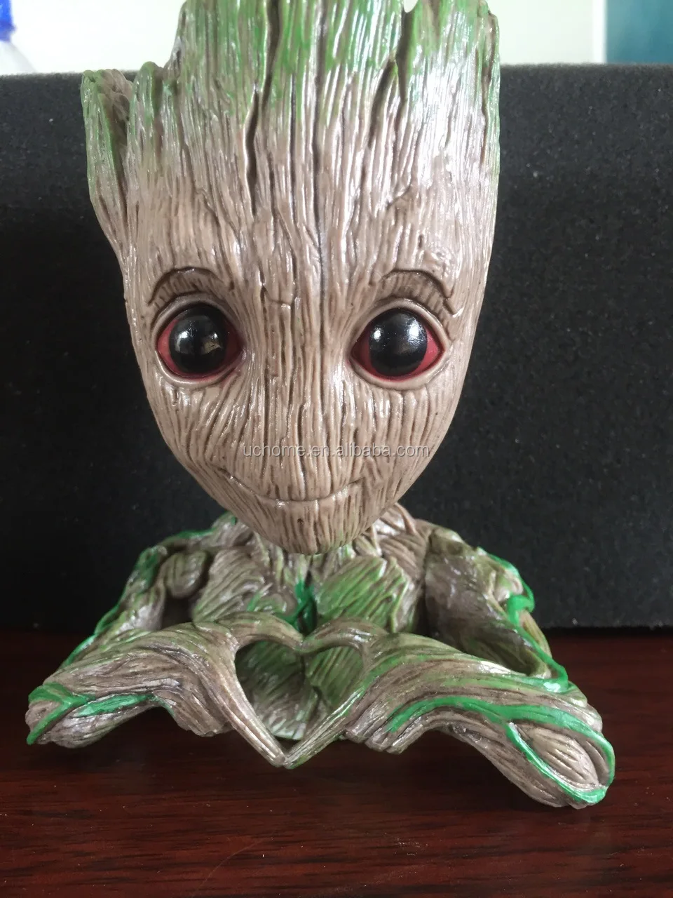 Uchome Hot Selling Polyresin Flowerpot Tree Baby Planter Cute Groot Flower Pot Groot Pen Holder Buy Fancy Pen Holder Plastic Flower Pot Christmas Flower Pots Product On Alibaba Com