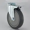 heavy duty 6" Swivel Caster Wheels Rubber Base with Top Plate and ball Bearing/6 inch caster with brake