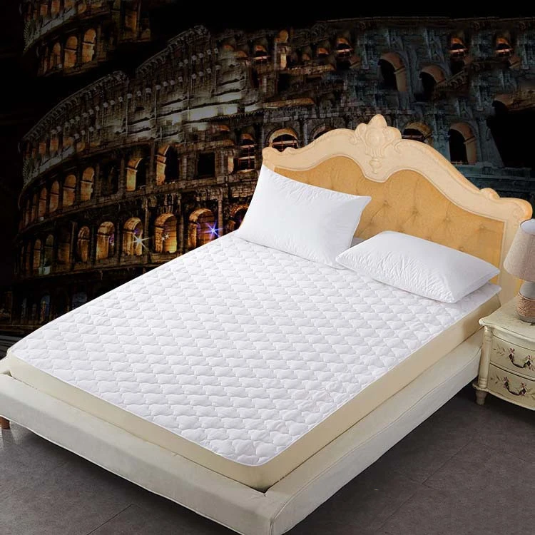 Good Quality And Price Of  king size hotel premium quilted water proof bed protector  mattress cover fleece blanket