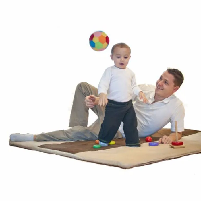 Snug Square Plush Baby Play Mat Large Soft Comfortable Luxurious Kids