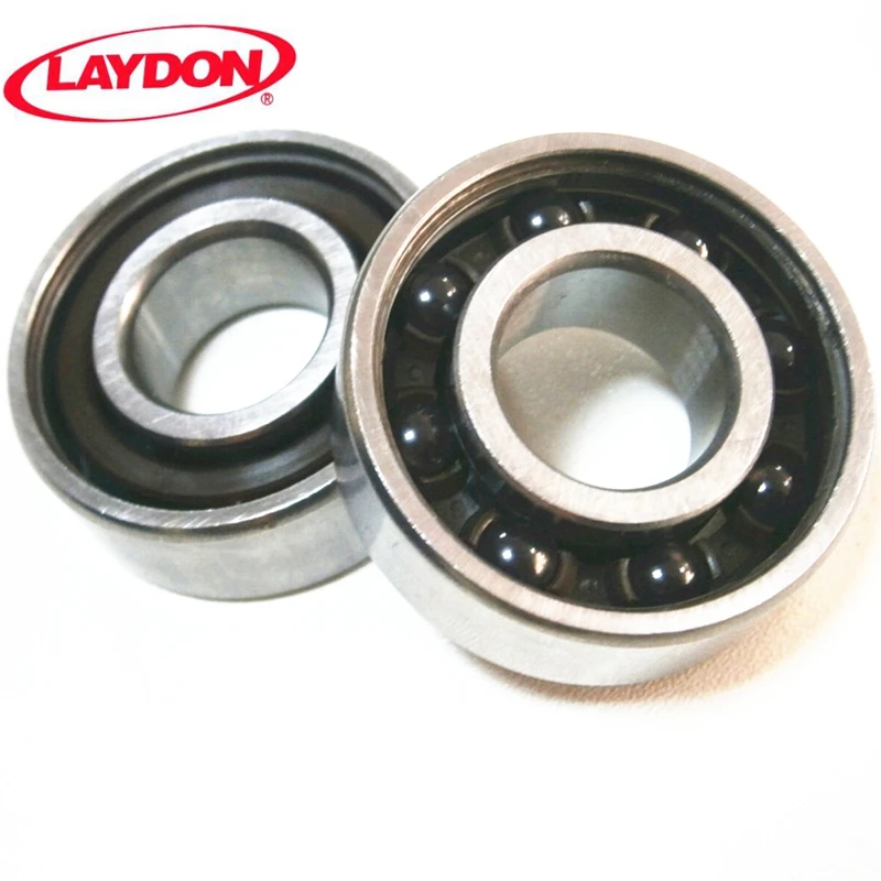 6000-2rs si3n4 ceramic hybrid ball bearings qty 2 black 10x26x8 mm