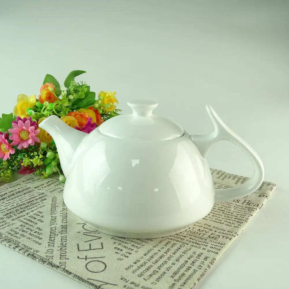 Stock Cheap Bulk Wholesale Plain White Hotel Porcelain Teapot Buy