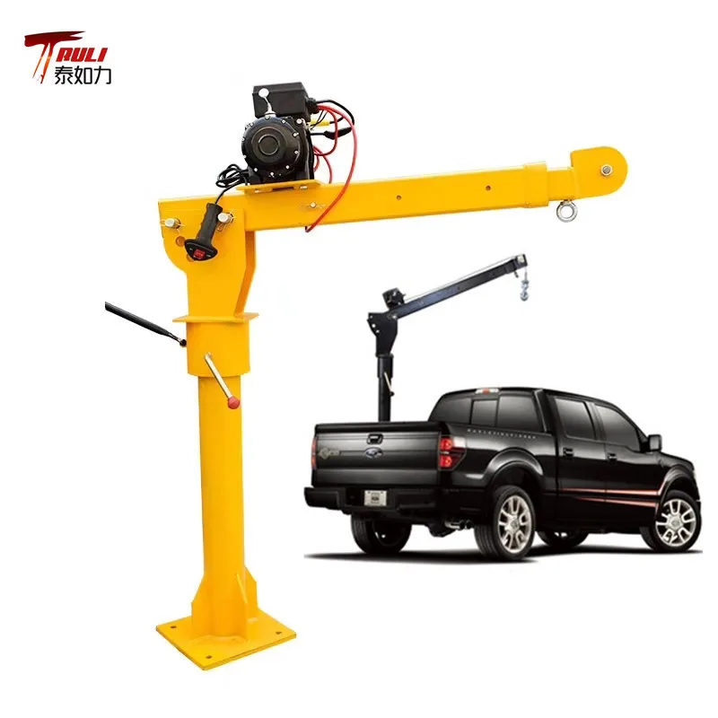 Reasonably Priced High Quality 500kg Small Pickup Truck Mounted Crane