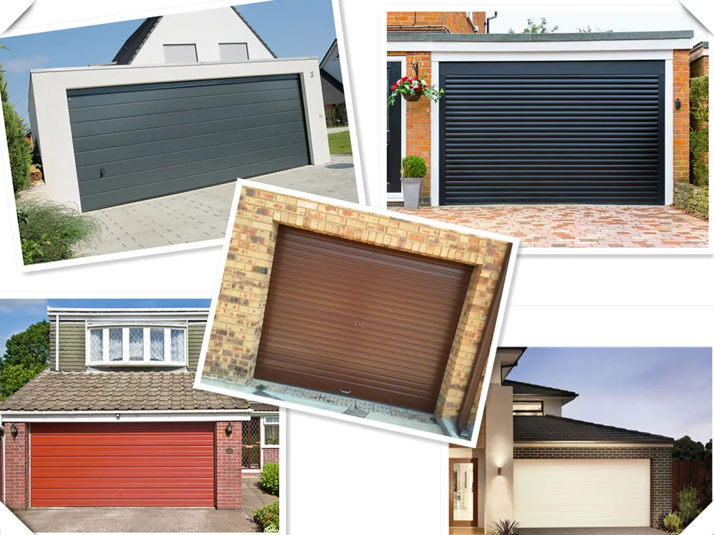 Remote Control Automatic Aluminum Material Residential Garage Doors