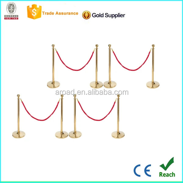 High Quality Stainless Steel Post Crowd Control Rope Stanchions