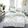 New 100% cotton bedding sets duvet cover bed linen sheets with leaves delicate pattern for living room
