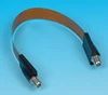 Flat Coax Cable for Windows & Doors - Satellite Cable - F Type Sockets