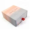 Custom Decorative Cardboard Drawer Box With Red Ribbon