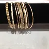 Accessories Black Diamond Pyramid Spike Textured Mixed Metal Multiple Bangle Bracelet Set
