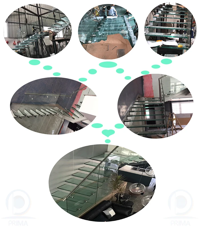 Escalera De Cristal Moderna Flotante Escaleras Detalles De Construcción