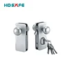 aluminum security sliding tempered glass door key lock set for office