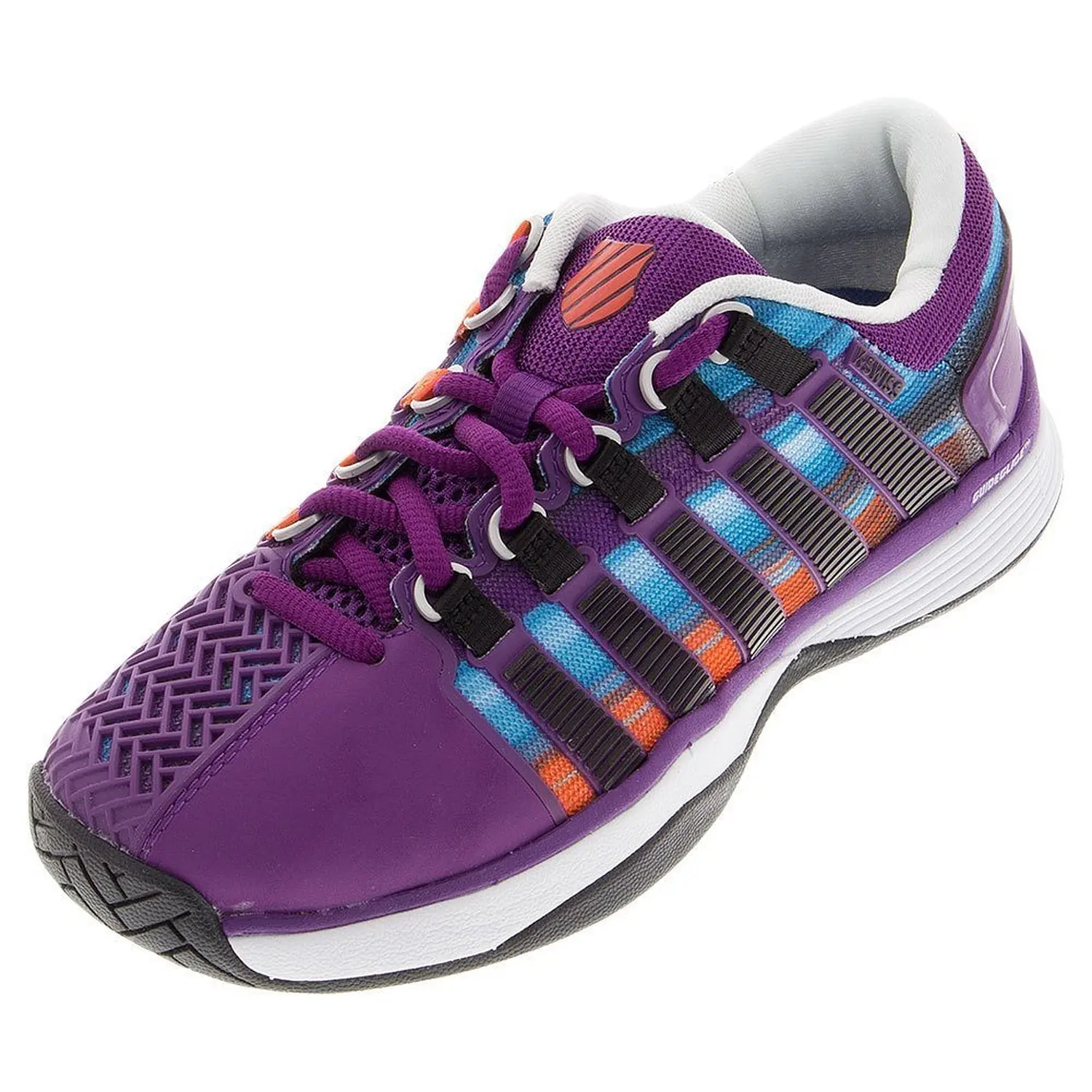 K-Swiss Hypercourt Women's Tennis Shoe, Purple Magic/Graphic Print