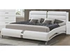 Wave leather bed click clack leather sofa bed king size round leather bed