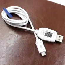 Top Quality NewDigital LCD Display Micro USB Data Charging Voltage Current Cable Cord For Android Phone JAN 29