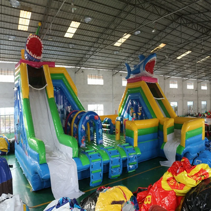 inflatable castle and slide