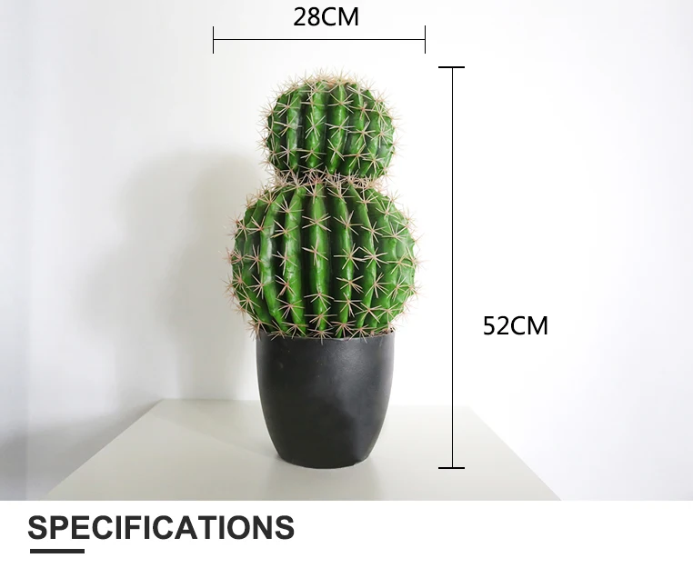 New Arrival 52cm Office Desk Decoration Dactus All Types Of Cactus