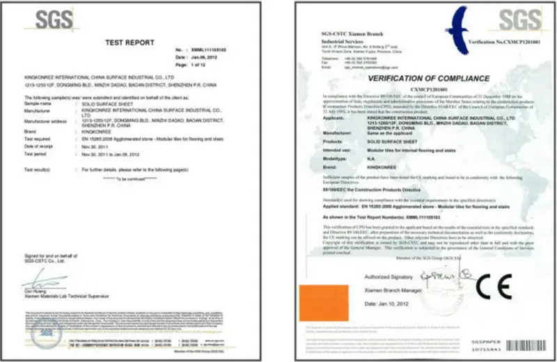 solid surface SGS CE