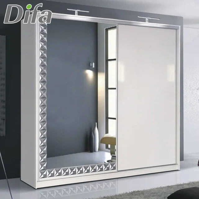 Custom Cheap Bedroom Wardrobe Sliding Mirror Doors Closet Sliding