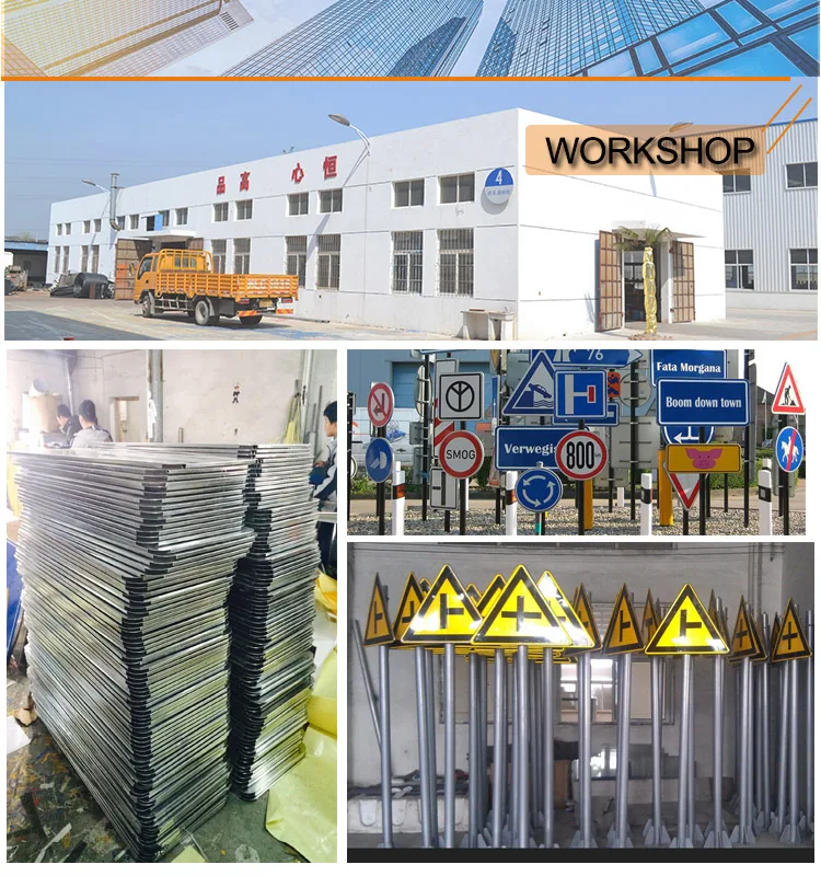 Metal Reflective Triangle Traffic Sign Board - Warning Road Sign