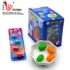 popular crispy egg shape fruit candy with table packing