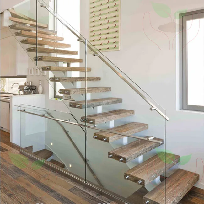 Single Spine Stringer Stairs With 12mm Frameless Glazed Balustrades And ...