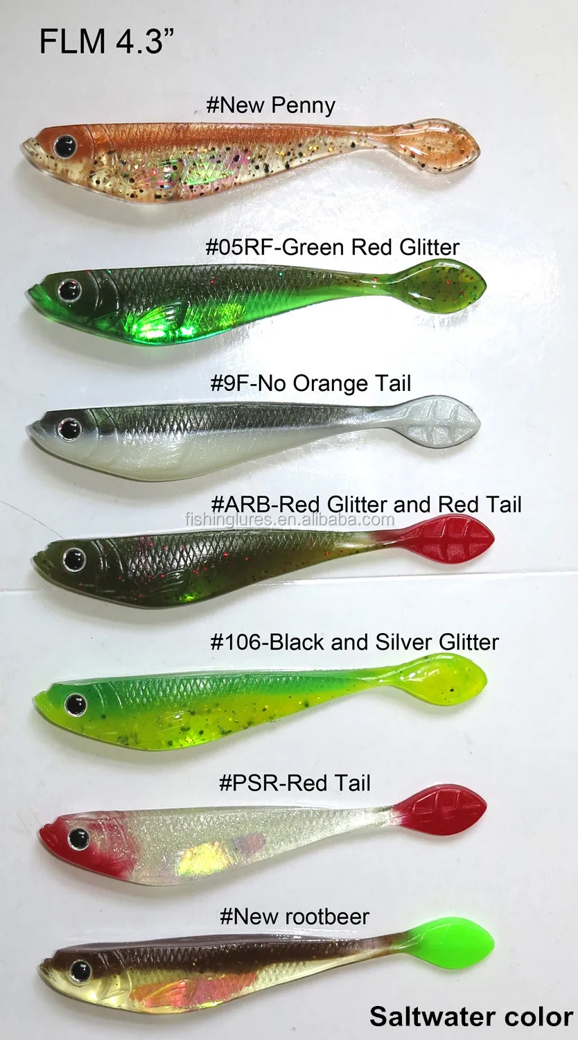 Pin Tail Painted Soft Lure,Soft Baits,Painting Fishing Lure Buy Fish