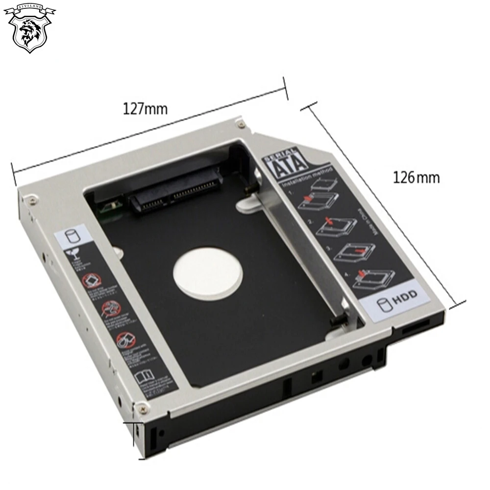 2018 Wholesale 9.5mm Sata Laptop 2nd Hdd Sdd Caddy For Macbook Pro Hard