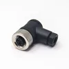 4 Pin A Coding Female Screw Terminal Field Wiring M12 Right Angle Connector