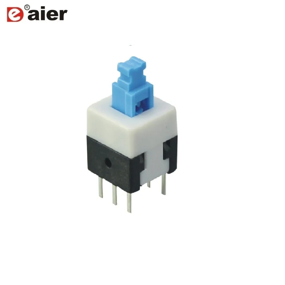 7x7mm On On Mini Latching Push Button Switch 6 Pin Pcb - Buy Push ...