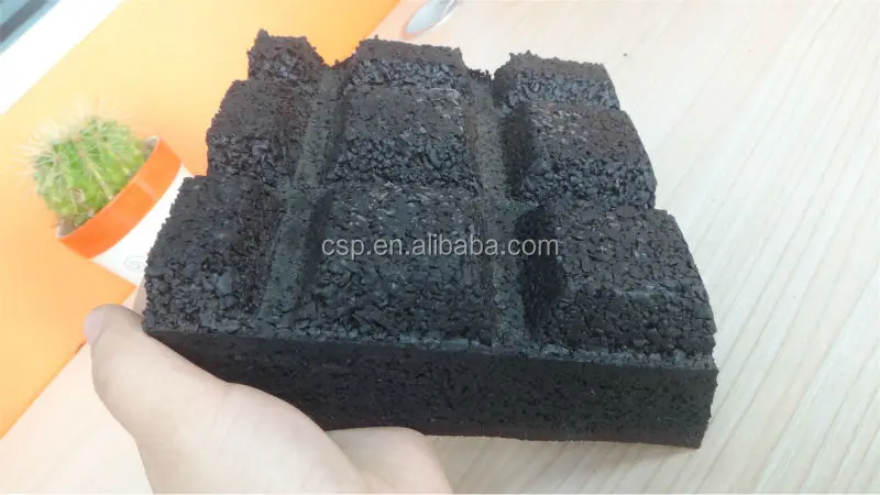 Adoquines De Goma Reciclada Para Patio/azulejo De Grano De Goma Para