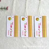 beautiful off-white cotton hangtag making for garment