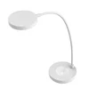 Flexible LED Desk Lamp Wireless Charging Table Lamps Dimmable Office Lamp Eye-caring 3 Brightness Levels White