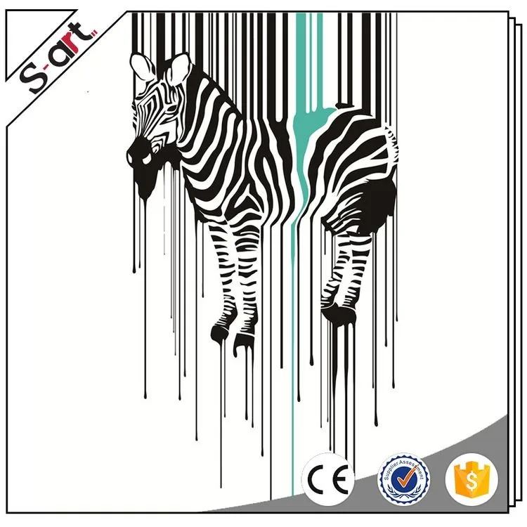 Handpainted oil painting pop art pop art zebra(zt)04