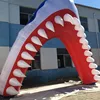 Beautiful shark arch inflatable with vivid printing colour sea inflatable arch L59