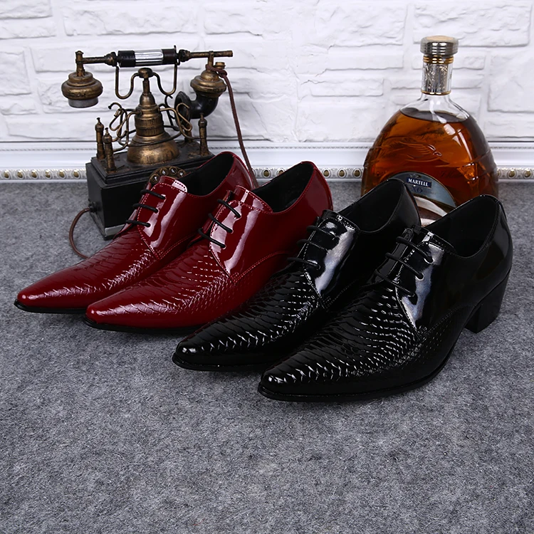 Na016 Long Pointed Toe Men Shoes Black Lace Up Cool Oxfords Soft ...
