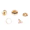 Factory Price Custom Round 10mm Shiny Lt Gold Metal Strong Snap Button for Garment