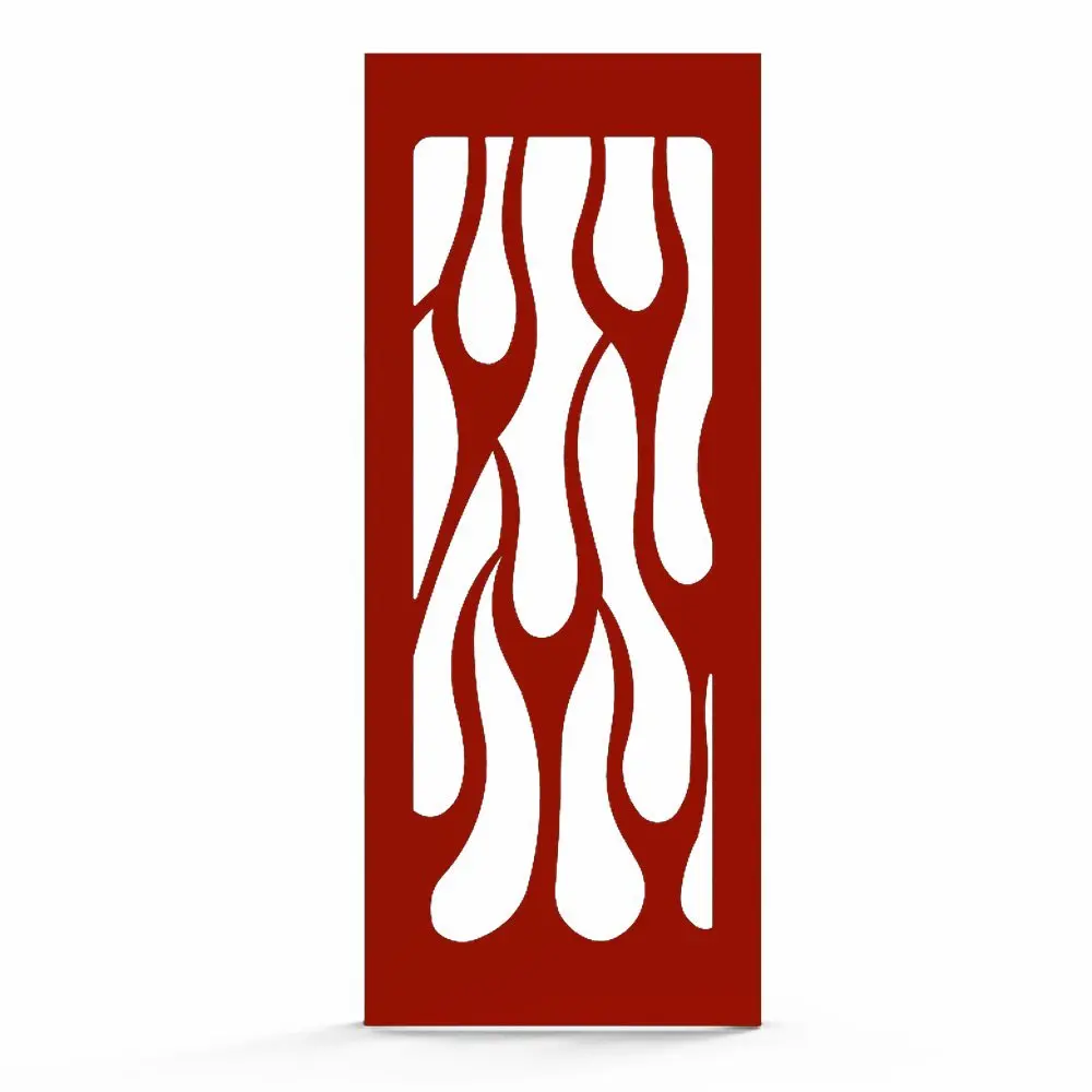 Flame Red Powdercoat Radiator Grill Guard Cover fits: 1990-1993 Suzuki VX800 - Ferreus Industries - GRL-131-02-Red