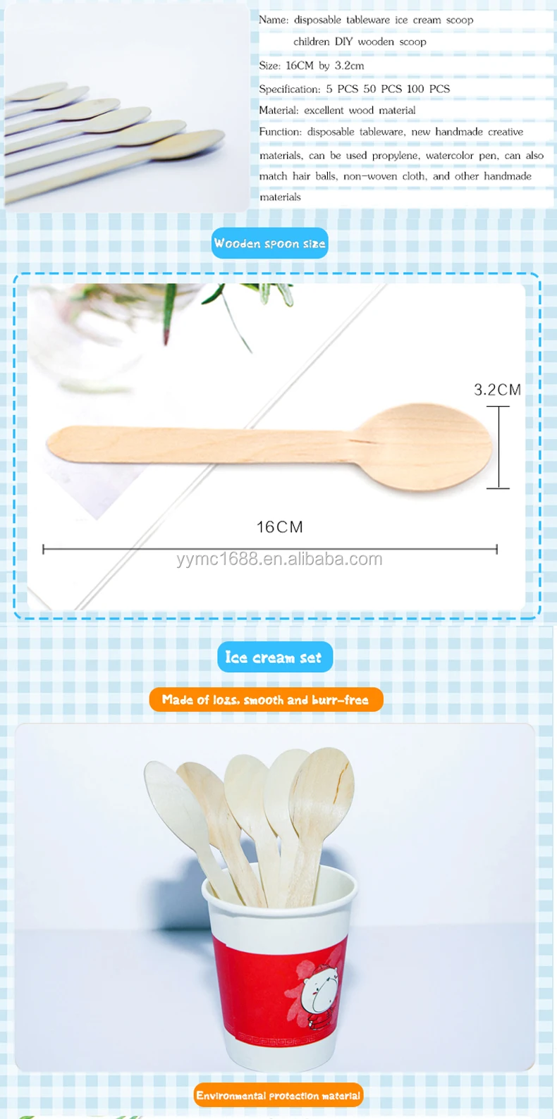 Custom Ice Cream Spoon Scoop Popsicle Stick Buy Custom Ice Cream