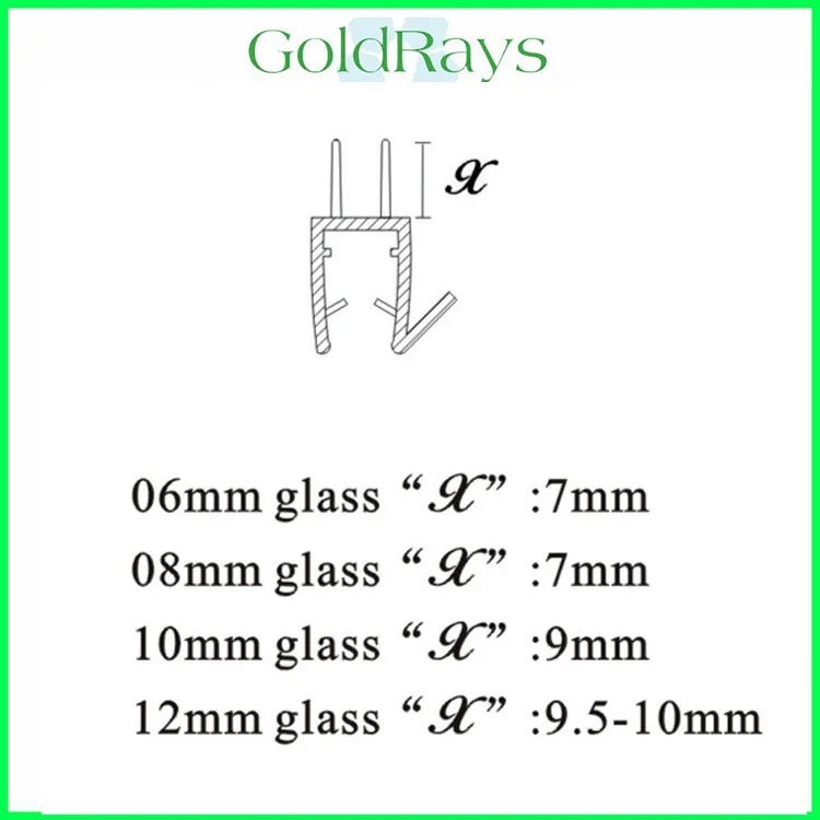 New material shower enclosure glass door bottom seals supplier