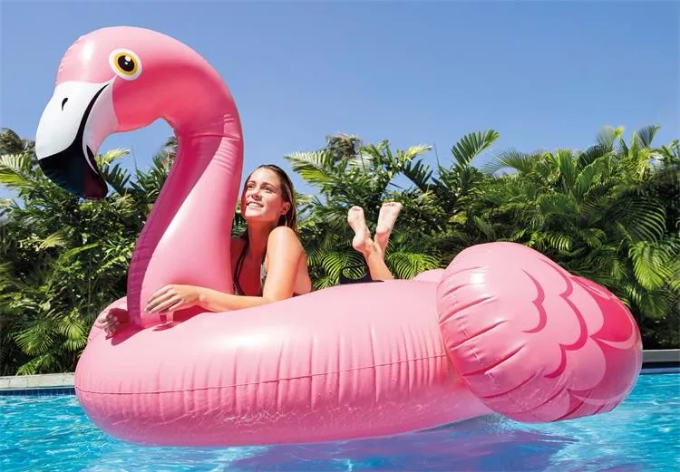 Intex Gonflable Géant Flamingo Ride Sur Plage Jouet Piscine Flotteur Water Fun 