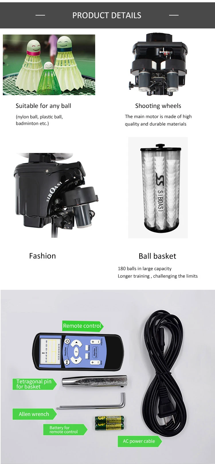 Low Price Selling Badminton Shuttlecock Launcher Machine Wholesale