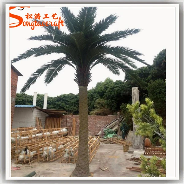 Fiber Glass 6 Meter Artificial Outdoor Date Palm Trees Plants For Palm