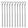 Metal Hanging Chain 10inches Wrought Iron Hanging Chain for Hanging Plant Flower Baskets Pots, Bird Feeder, Lantern, Wind Chimes