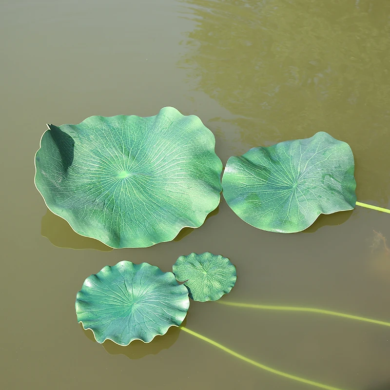 Superdream Artificial Realistic Lily Pads Floating Scenery Lotus Pods